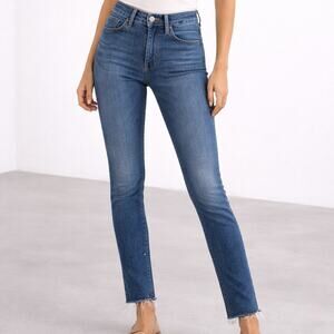 AG Adriano Goldschmied Farrah Skinny Ankle Jeans 24 (US 00) High Rise Frayed